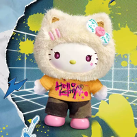¡Gran Venta! 100% Genuino, Set de 4 Muñecos de Peluche de Vinilo de la Serie Graffiti de Sanrio Hello Kitty, Caja Sorpresa, Colgante para Bolso, Juguetes Relajantes