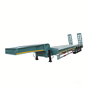 12. Remolque <span class=keywords><strong>para</strong></span> Bulldozer de 3 <span class=keywords><strong>Ejes</strong></span> y 80 Toneladas con Rampas Hidráulicas de Elevación y Luces de Seguridad <span class=keywords><strong>para</strong></span> Asia Central, Venta Directa de Fábrica - Product Image 2