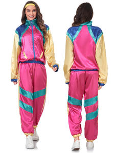 Costume rétro des années 80 et 90 Hip Hop Shell Survêtement rétro <span class=keywords><strong>Disco</strong></span> Veste Halloween <span class=keywords><strong>Couple</strong></span> Costumes pour enfants avec pantalon - Product Image 4