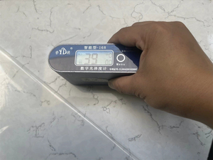 Lastre di quarzo brasiliano con motivo bianco formato Jumbo 20 mm lucido in finitura lucida Fujian per piani da cucina - Product Image 5