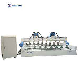 Xunke 4x8ft ATC Syntec CNC Router <span class=keywords><strong>3</strong></span>-Axis 1300x2500mm Travel <span class=keywords><strong>3</strong></span>.2kW Spindle <span class=keywords><strong>3</strong></span>-Multi Spindle 330V/380V <span class=keywords><strong>2</strong></span>-Tahun Garansi Otomatis - Product Image 6