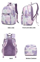 Sac à dos trois pièces en nylon Oxford pour étudiantes, sac d'école transfrontalier, sac repas trois-en-un, grand, respirant et imperméable