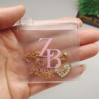 Bolsa transparente de lujo con cierre de cremallera Embalaje con logotipos Tamaño 6*6cm Mini bolsa de plástico Jelwey con cremallera