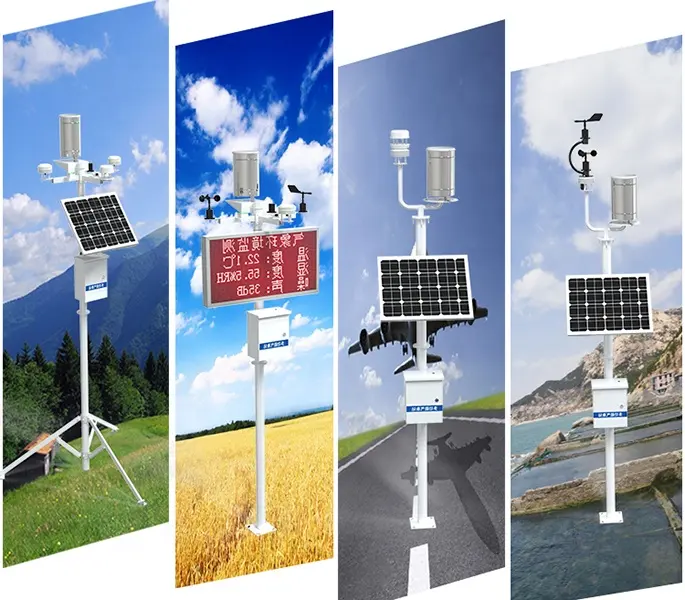 SENTEC 7 en 1 Sensor de luz/viento/pluviómetro/Panel solar 7 en 1 reloj de estación meteorológica profesional para el hogar con temperatura climática