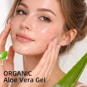 Gel d'<span class=keywords><strong>aloe</strong></span> <span class=keywords><strong>vera</strong></span> biologique non parfumé 100% naturel sans conservateurs artificiels hydratant apaisant soulagement pour les coups de soleil et l'<span class=keywords><strong>eczéma</strong></span> - Product Image 2
