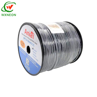 Fil électrique UL List SPT-1 18/2 de 18 AWG, cordon d'extension pour lampe de Noël, noir, rouleau de 1000'