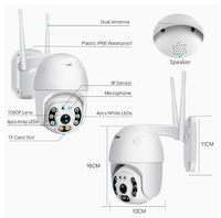 Surveillance de sécurité intelligente sans fil, caméra ICSEE haute définition avec vision nocturne couleur, surveillance à distance