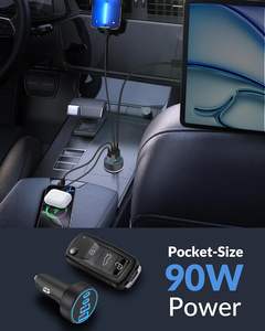 Cargador de Coche USB-C de Alta Calidad y Adaptador de Encendedor de Cigarrillos de 4 Puertos, Cargador de Coche USB-C, Cargador de Encendedor de Cigarrillos para Coche - Product Image 4