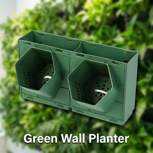 Living Modular Green <b>Wall</b> System Engineered Interlocking <b>Vertical</b> Garden <b>Planter</b> Grid UV-Stabilized Recycled Eco-Friendly Home - Product Image 1