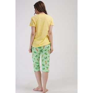 Combinaison de nuit ovale à manches courtes et col rond pour femme - Product Image 1