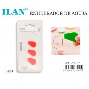 Infilatore per aghi Iln, set da 3 pezzi, strumento da cucito per infilare facilmente gli aghi - Product Image 3