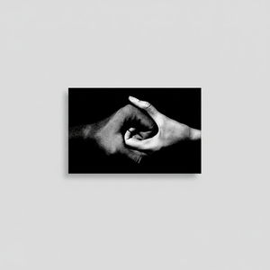Yin Yang Hands Canvas Print: Black and White Wall Art,<b>WRAPPED</b> CANVAS - Product Image 2