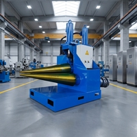 JOTUN Machine à cintrer automatique à 3 rouleaux en acier au carbone, bobine de tôle, épaisseur 10mm, longueur 2000mm, moteur 13kw