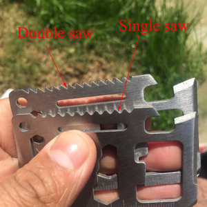 Strumento multifunzione in acciaio inossidabile a doppia sega per carta coltellino militare svizzero - Product Image 5