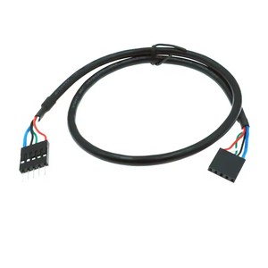 Cable de extensión <span class=keywords><strong>USB</strong></span> IDC de 5 pines macho a hembra de 50 cm para placa base de ordenador, conector interno de caja de ordenador DuPont 2.54, hembra a hembra - Product Image 4