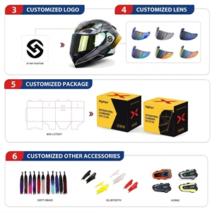 Casco <span class=keywords><strong>de</strong></span> <span class=keywords><strong>Motocicleta</strong></span> Integral <span class=keywords><strong>de</strong></span> ABS a Precio Económico Personalizado con Logotipo - Product Image 5