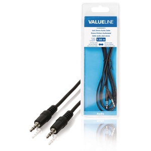 Cable de audio estéreo macho a macho de 3,5 mm, 1,5 m, negro - Product Image 3