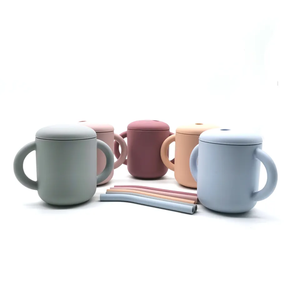 Nuevo Vaso de Entrenamiento de Silicona para Bebés de <span class=keywords><strong>6</strong></span>+ <span class=keywords><strong>Meses</strong></span>, Vaso con Pajita - Product Image 5
