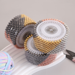 새로운 도착 진주 스카프 브로치 핀 숄 헤드 홀더 양재 패치 워크 장식용 엄지 압정 - Product Image 1