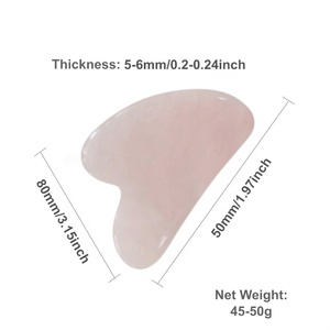 Masseur facial doux en <span class=keywords><strong>quartz</strong></span> <span class=keywords><strong>rose</strong></span> pour le modelage du visage, <span class=keywords><strong>Gua</strong></span> <span class=keywords><strong>Sha</strong></span> portable mini en forme de cœur en <span class=keywords><strong>quartz</strong></span> <span class=keywords><strong>rose</strong></span>, outil de beauté et de soin personnel - Product Image 4