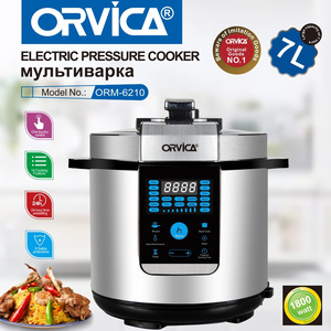 Cuisinière à pression électrique ORVICA, norme européenne, 7 L, cuiseur à riz, revêtement antiadhésif, multifonctionnel, maintien au chaud 24 heures - Product Image 5