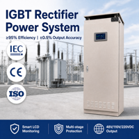 Système redresseur télécom IGBT 48VDC 20A 30A 50A 60A avec surveillance intelligente pour équipement télécom