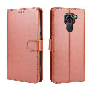 Custodia per telefono Flip con custodia a portafoglio in pelle PU con motivo a cavallo pazzo per <span class=keywords><strong>Xiaomi</strong></span> <span class=keywords><strong>Redmi</strong></span> <span class=keywords><strong>Note</strong></span> <span class=keywords><strong>9</strong></span> - Product Image 2