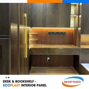 Estantería resistente al moho y Escritorio de estudio Panel interior de PVC Fábrica de fabricación de Vietnam - Product Image 1