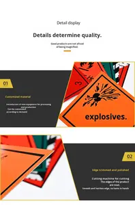 Nuova Segnaletica Nazionale per Merci Pericolose, Cartello Personalizzato per Gas Tossici e Infiammabili, Stampato in Serigrafia per Sicurezza nel Trasporto su Veicoli - Product Image 5