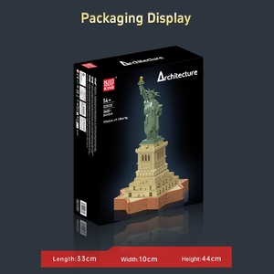 MOULD <span class=keywords><strong>KING</strong></span> 22032 Série Architecture Statue de la Liberté Ensemble de blocs de construction Modèle de monument célèbre Briques MOC Jouets pour adultes Cadeau - Product Image 6