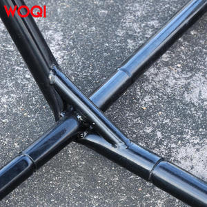 Hamaca Woqi para Exteriores con Estructura, Tamaño Doble, Diseño a Rayas, Tela de Algodón Roja, Uso Interior y Exterior - Product Image 5