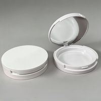 Boîte de rangement compacte pour faux cils magnétiques en ABS, portable et lavable, pour poudre et illuminateur cosmétique