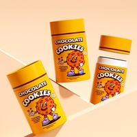 Tube de papier alimentaire à couvercle en métal de marque privée cylindre étanche tube d'emballage de papier hermétique biscuit biscuit snack avec logo