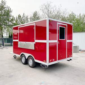BBQ <b>Trailer</b> <b>Hot</b> <b>Dog</b> Cart Mobile Pizza <b>Burger</b> Taco Food <b>Trailer</b> Ice Cream Coffee Food Truck With Full Kitchen - Product Image 1