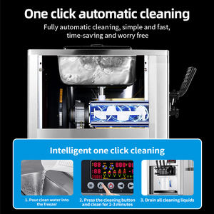 Gongly usine deux saveurs Machine à gelato italienne commerciale petite machine à crème glacée avec pré-refroidissement - Product Image 5