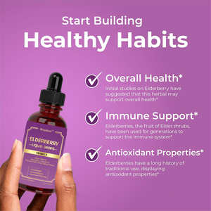 Rosebest OEM Private Label Vegan Organic Elderberry Herbal Extract Liquid Drops Suplemen untuk Imunitas dan Kesehatan Secara Keseluruhan - Product Image 2