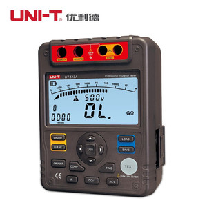 Medidor de Resistencia de Aislamiento UNI-T UT513A con Transferencia de Datos USB, Pantalla LCD Retroiluminada, Rango Automático y Almacenamiento - Product Image 3
