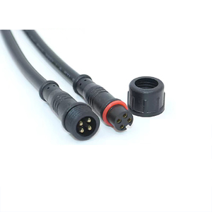 Cable Conector LED M8 M12 Impermeable IP67, Conector Macho y Hembra, Cables de Extensión Impermeables, Juego de Cables Polarizados de 4 Hilos - Product Image 1