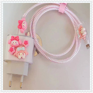 Coque pour <span class=keywords><strong>Apple</strong></span> <span class=keywords><strong>18W</strong></span> 20W EU deux broches adaptateur <span class=keywords><strong>chargeur</strong></span> 3D mignon étui de protection câble protecteur couverture pour <span class=keywords><strong>IPhone</strong></span> <span class=keywords><strong>11</strong></span> <span class=keywords><strong>chargeur</strong></span> - Product Image 4