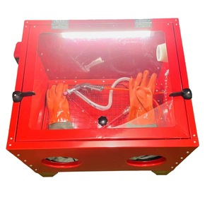 Small Tabletop <b>Sandblasting</b> Machine 90L Manual Descale Stripping Equipment For Metal Surface Treatment - Product Image 2