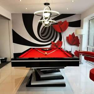 Bojue Factory Taille personnalisée en ardoise de pierre Table de <span class=keywords><strong>billard</strong></span> et de <span class=keywords><strong>billard</strong></span> à 9 boules pour usage domestique avec poche en cuivre Nine-Ball Sport - Product Image 5