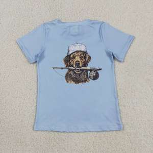 Conjunto de Ropa de Verano para Niños Pequeños, Camiseta Azul de Manga Corta con Pantalones Cortos Azules de Camuflaje - Product Image 2