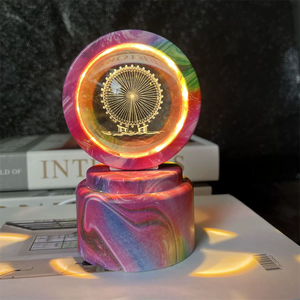 Glowing Planetary <strong>Galaxy</strong> Crystal Ball Night Light USB Power Warm <strong>Bedside</strong> Light Christmas Kid Gifts Night <strong>Lamp</strong> - Product Image 4
