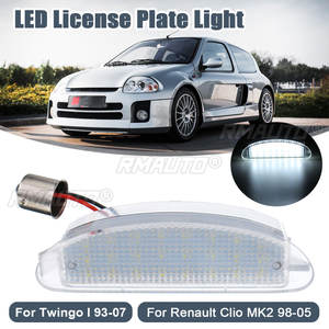 Lampe de plaque d'immatriculation LED sans erreur 7700410754 pour Renault Clio MK2 Clio II 1998-2005 Twingo I 1993-2007 - Product Image 1