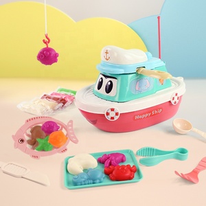 CVA وصل حديثًا قارب صيد طقم عجينة القمح مع قوالب مختلفة 10 ألوان عجينة و 38 إكسسوارات للأطفال - Product Image 3