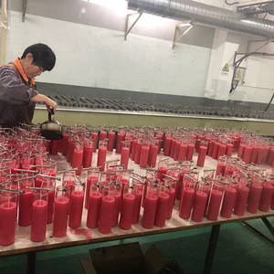 Etichetta personalizzata materiale di cera di paraffina 7 giorni bottiglie di vetro benedetto preghiera colorata candele spirituali cilindro chiaro candela religiosa - Product Image 5
