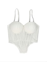 Nouveau Corset Plissé 2026 avec Strass et Maille, Top Bustier de Luxe pour Femme, Gaine Amincissante Faja Colombiana Grande Taille, Lingerie Sculptante Élégante