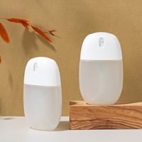Flacon vaporisateur de parfum 50/55 ml en forme d'œuf, rechargeable, en plastique, format poche, pour cosmétiques, idéal pour les voyages