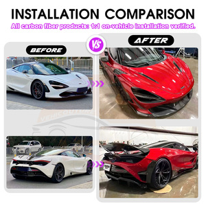 Piezas de Repuesto para Automóviles, Kit de Carrocería 720S, Fibra de Carbono Seca, Parachoques Delantero y Trasero, Difusor, Alerón, Faldones Laterales para <span class=keywords><strong>McLaren</strong></span> 720S - Product Image 2