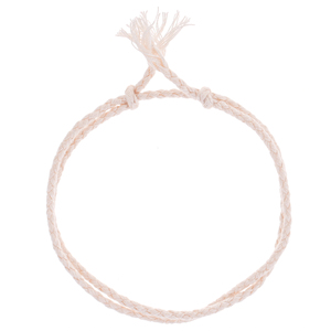 Gelang Tali Katun Tenun Sederhana Warna Polos Buatan Tangan Gelang Persahabatan yang Dapat Disesuaikan untuk Pria Wanita - Product Image 2